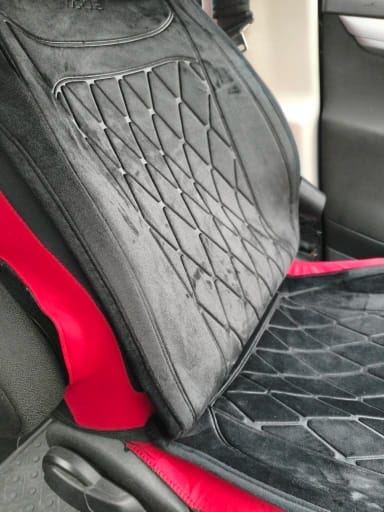 Customer photo review of Heated Car Seat Cover, 12 V