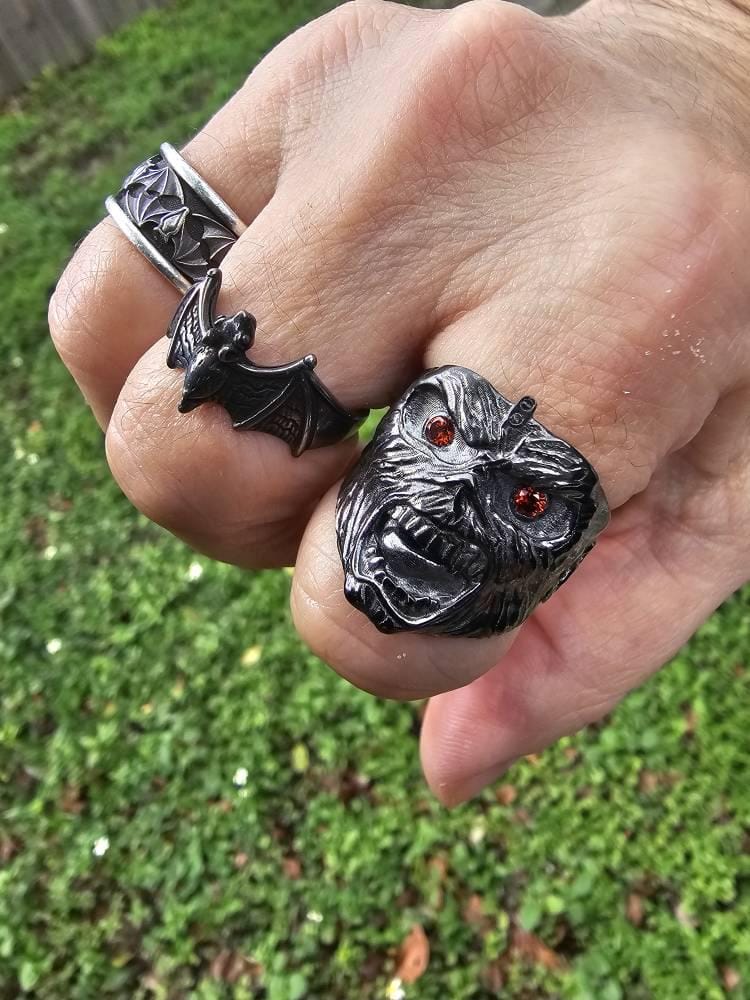 Customer photo review of Lobotomy Skull Ring