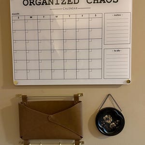Customer photo review of Custom Two-List Calendar