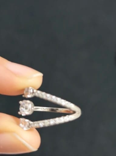 Customer photo review of Luxury Lattice Zirconia Ring