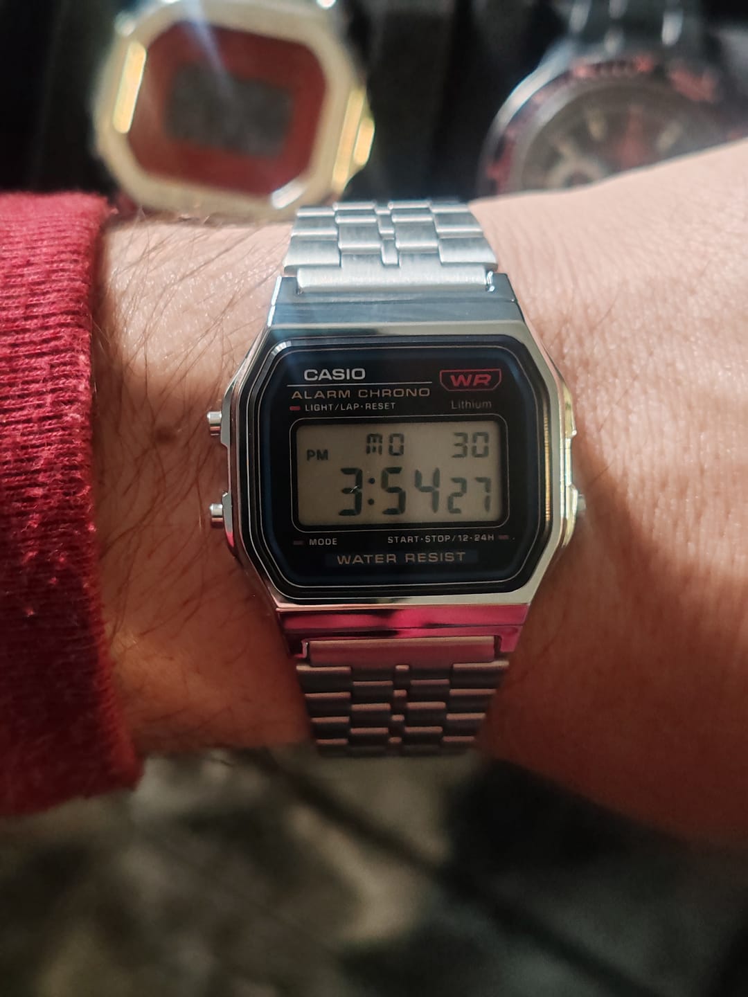 Customer photo review of Reloj Casio Vintage A159WA-N1DF Plateado MADE IN JAPAN