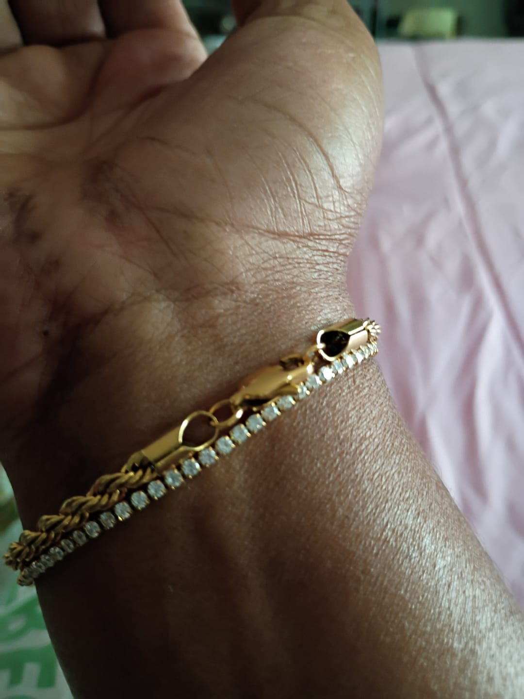 Customer photo review of Mens Rope Chain Bracelet - 4mm