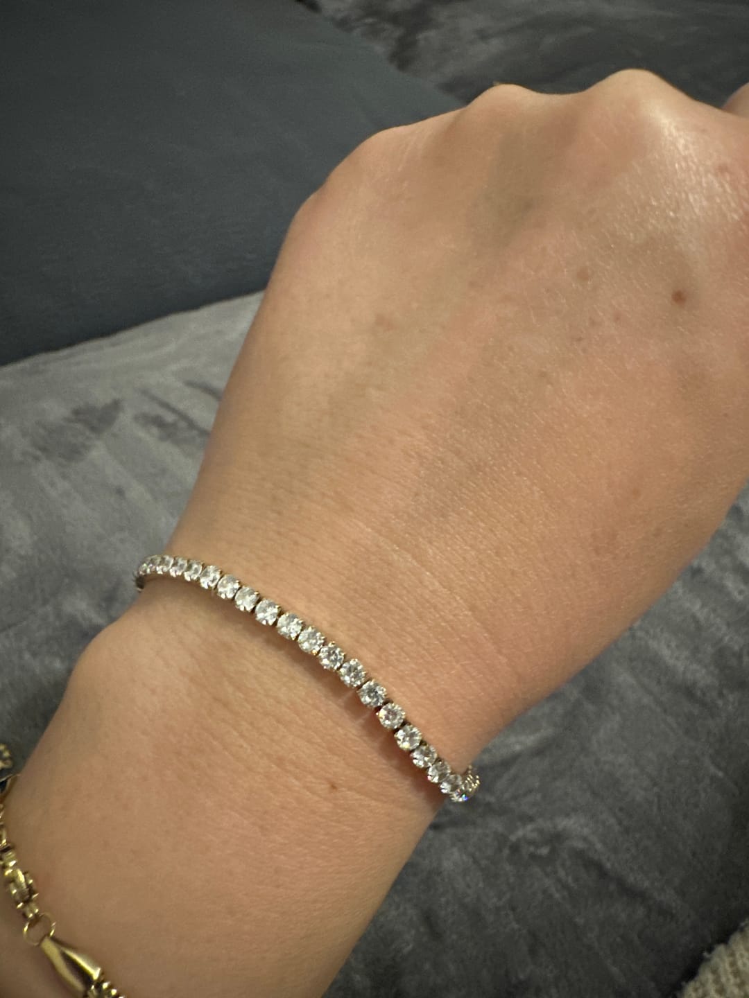 Customer photo review of Ava Gold Bracelet