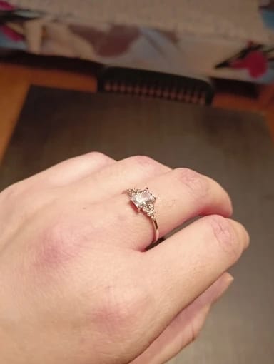 Customer photo review of Luxury Zirconia Wedding Ring