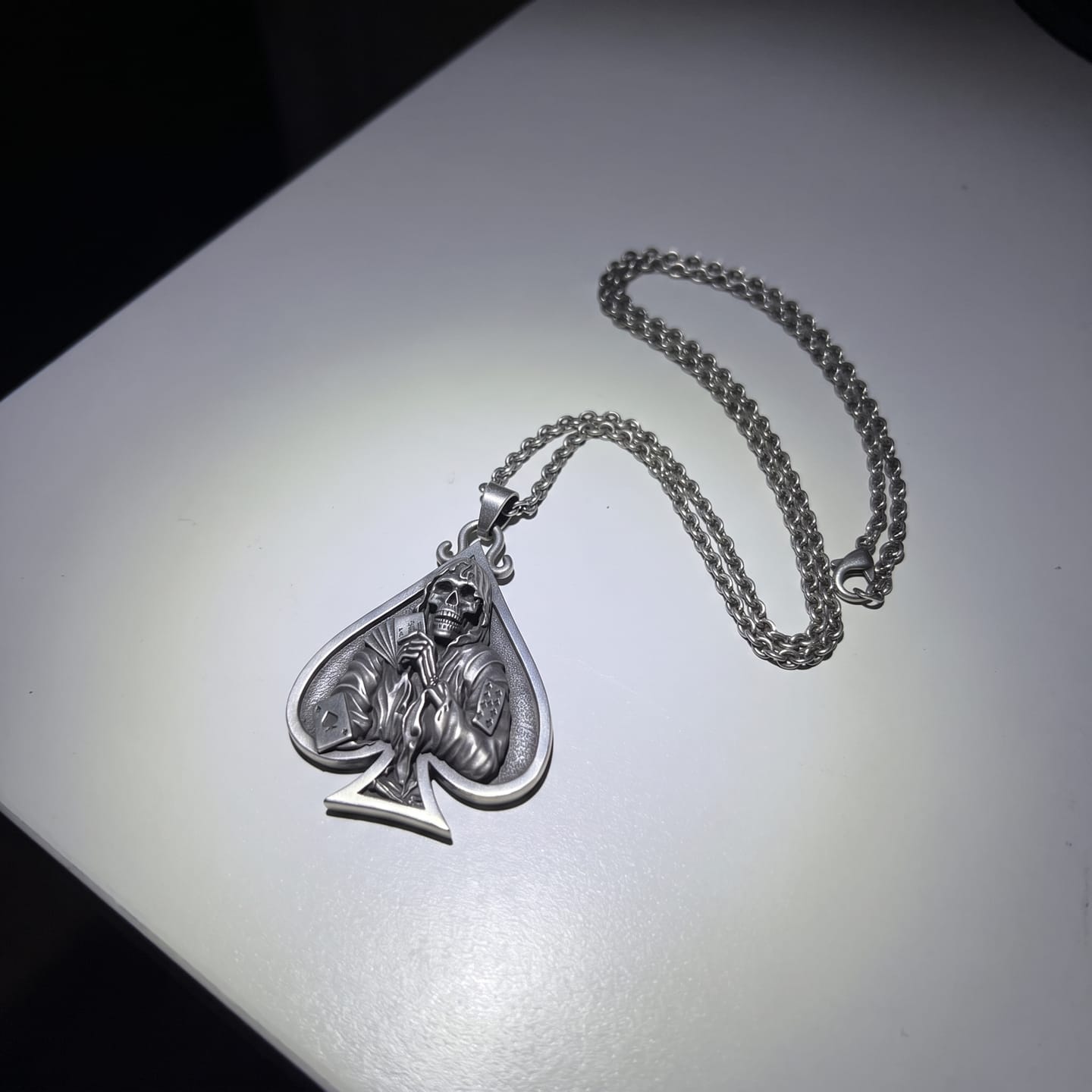 Customer photo review of Death Gambler Pendant