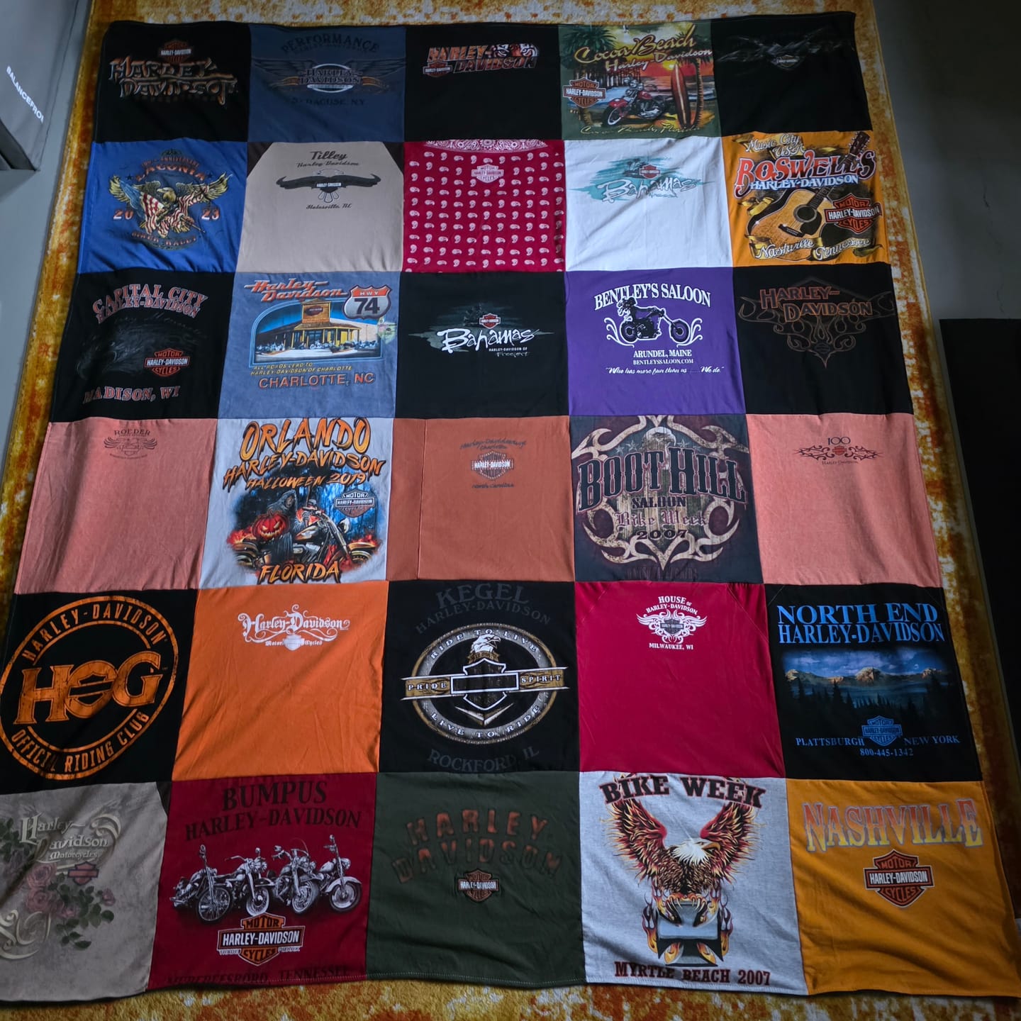 Customer photo review of Project Repat T-Shirt Quilt