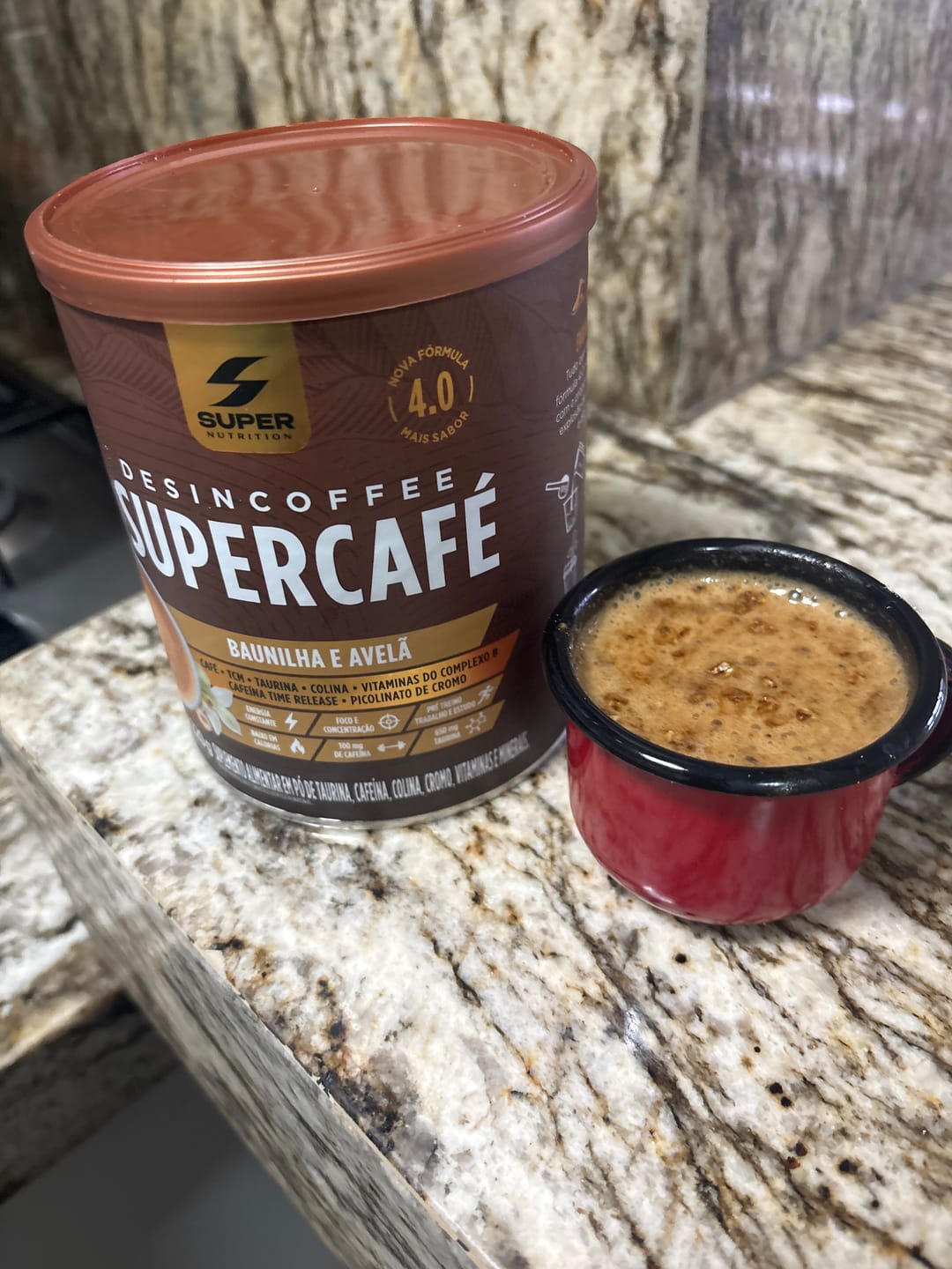 Customer photo review of Supercafé Baunilha com Avelã