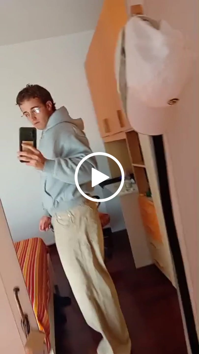 Customer video review of Herringbone Pants Beige