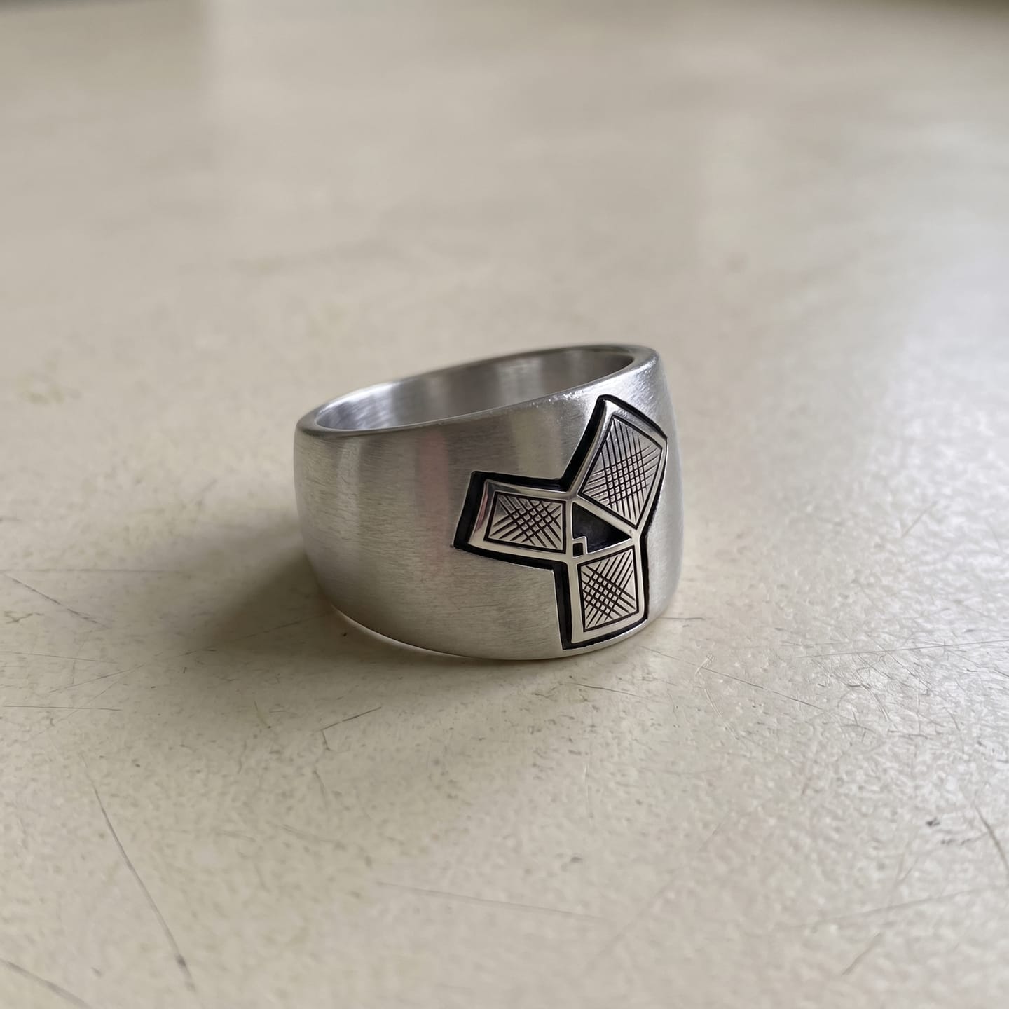 Customer photo review of Masonic Euclid Ring