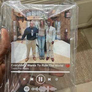 Customer photo review of Spotify Song Plaque