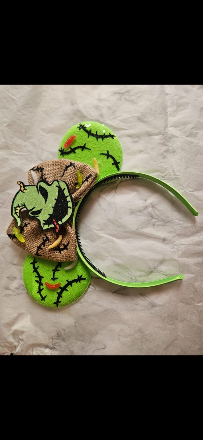 Customer photo review of Light Up Slime Worms Ears