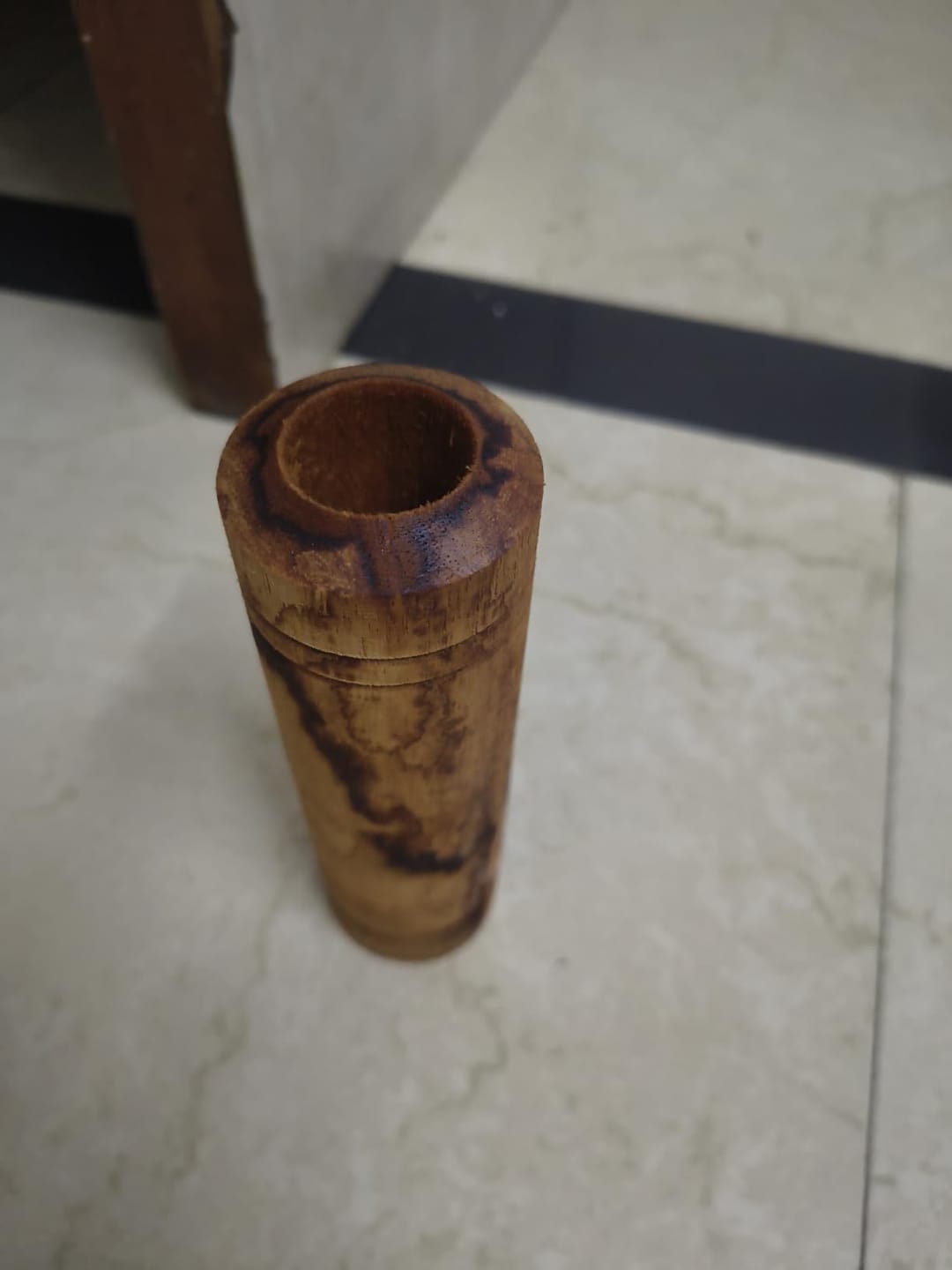 Customer photo review of Original Vijaysar Wooden Glass (100 ml) for Diabetes & Sugar Control for Daily Wellness