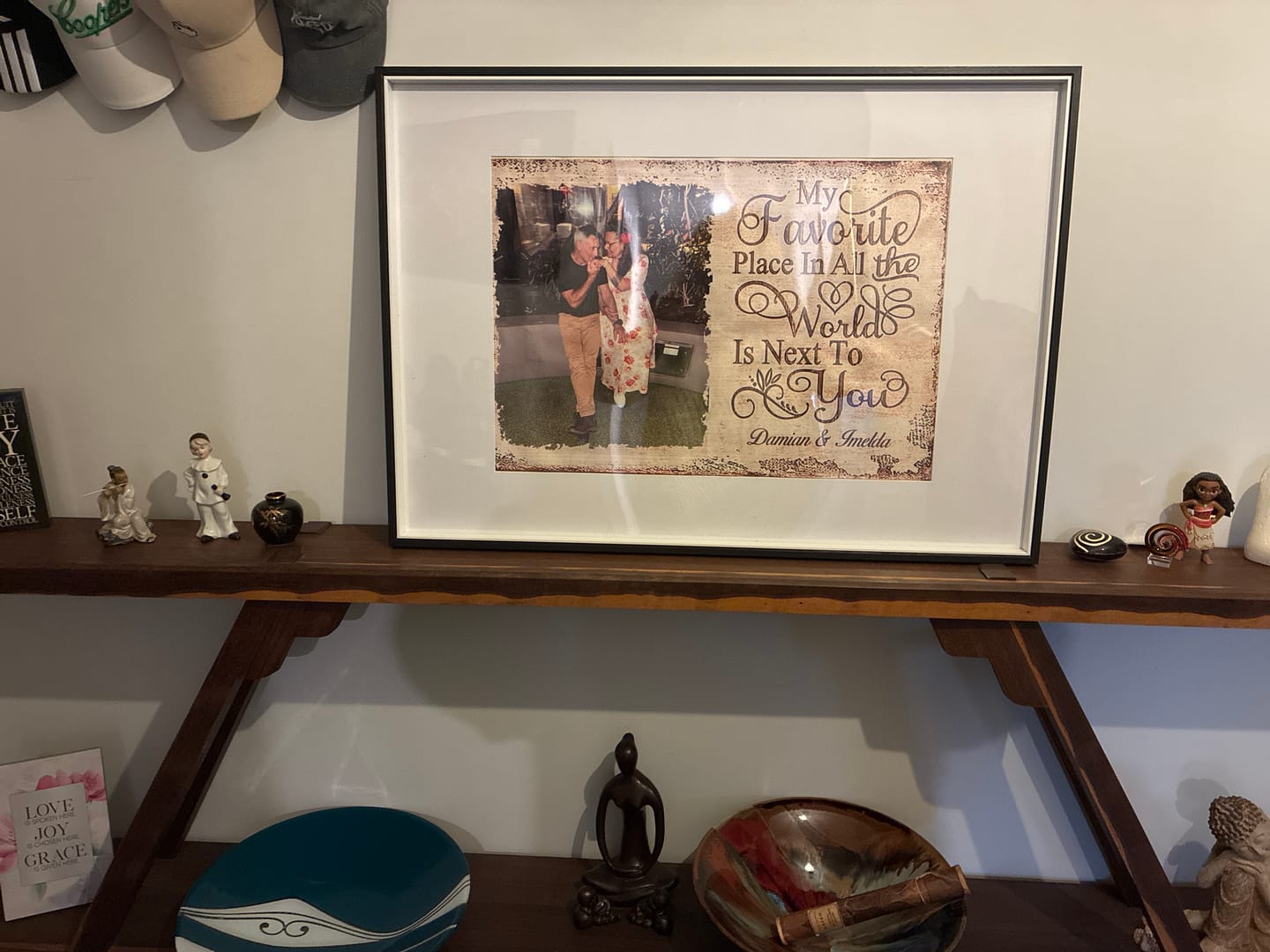 Customer photo review of Next To You Is One Of My Favorite Places To Be - Upload Image - Personalized Horizontal Poster