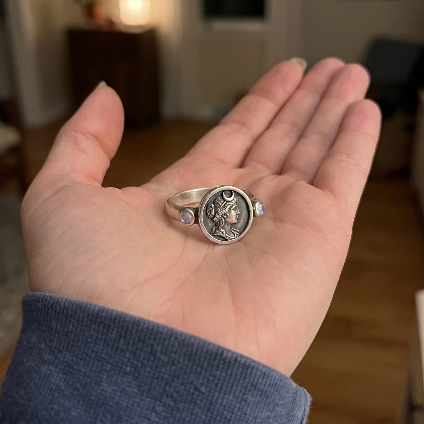 Customer photo review of Hecate Goddess Ring