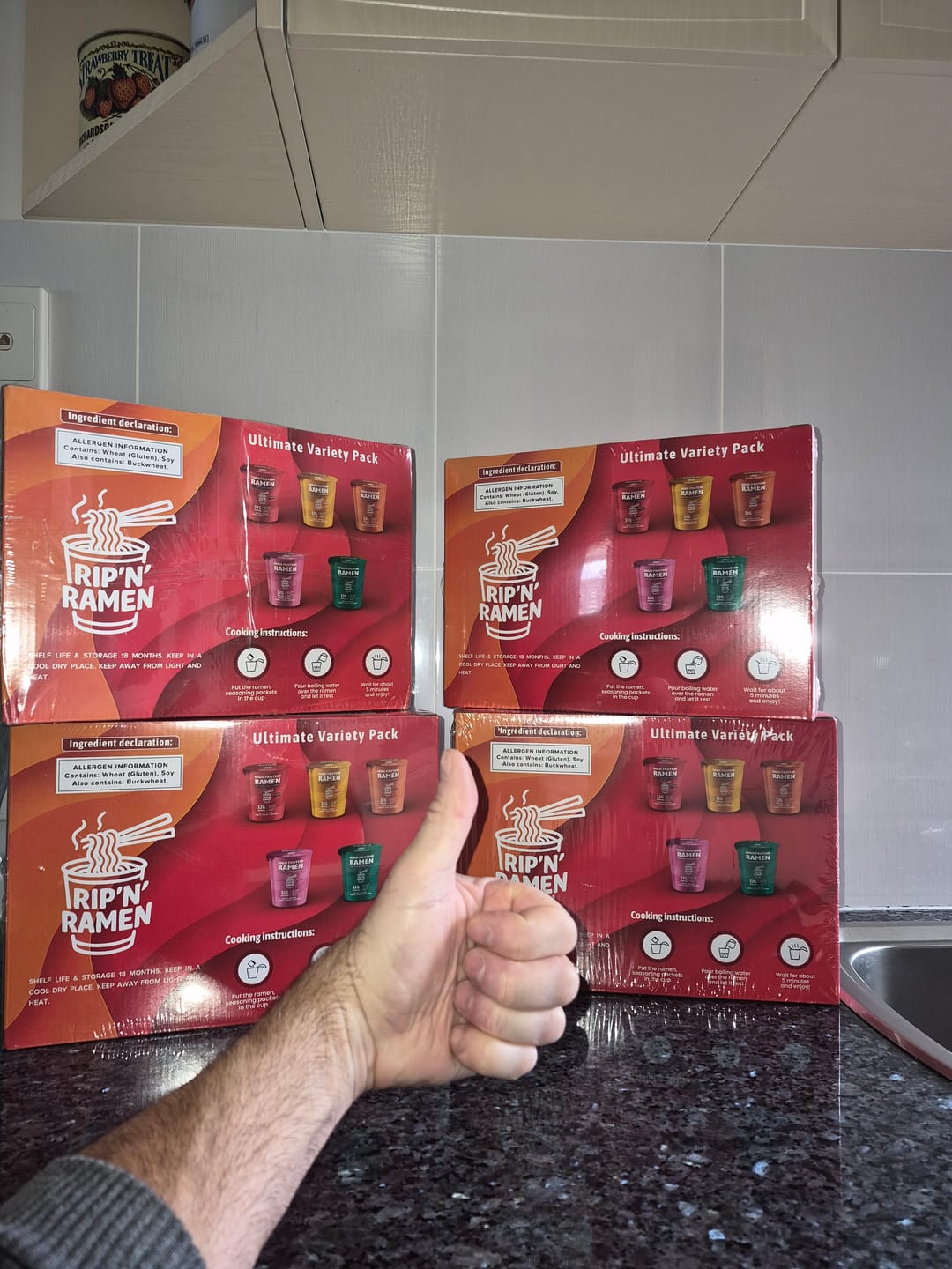 Customer photo review of Rip'N'Ramen 32G High Protein Ramen