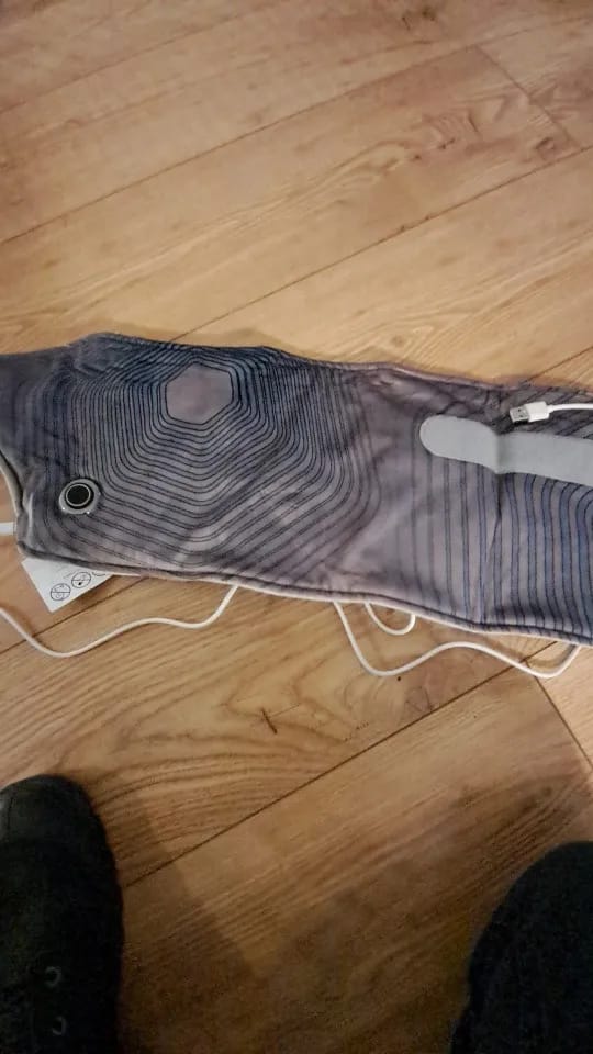 Customer photo review of Heating Pad with 6 Levels and Auto-Off Timer