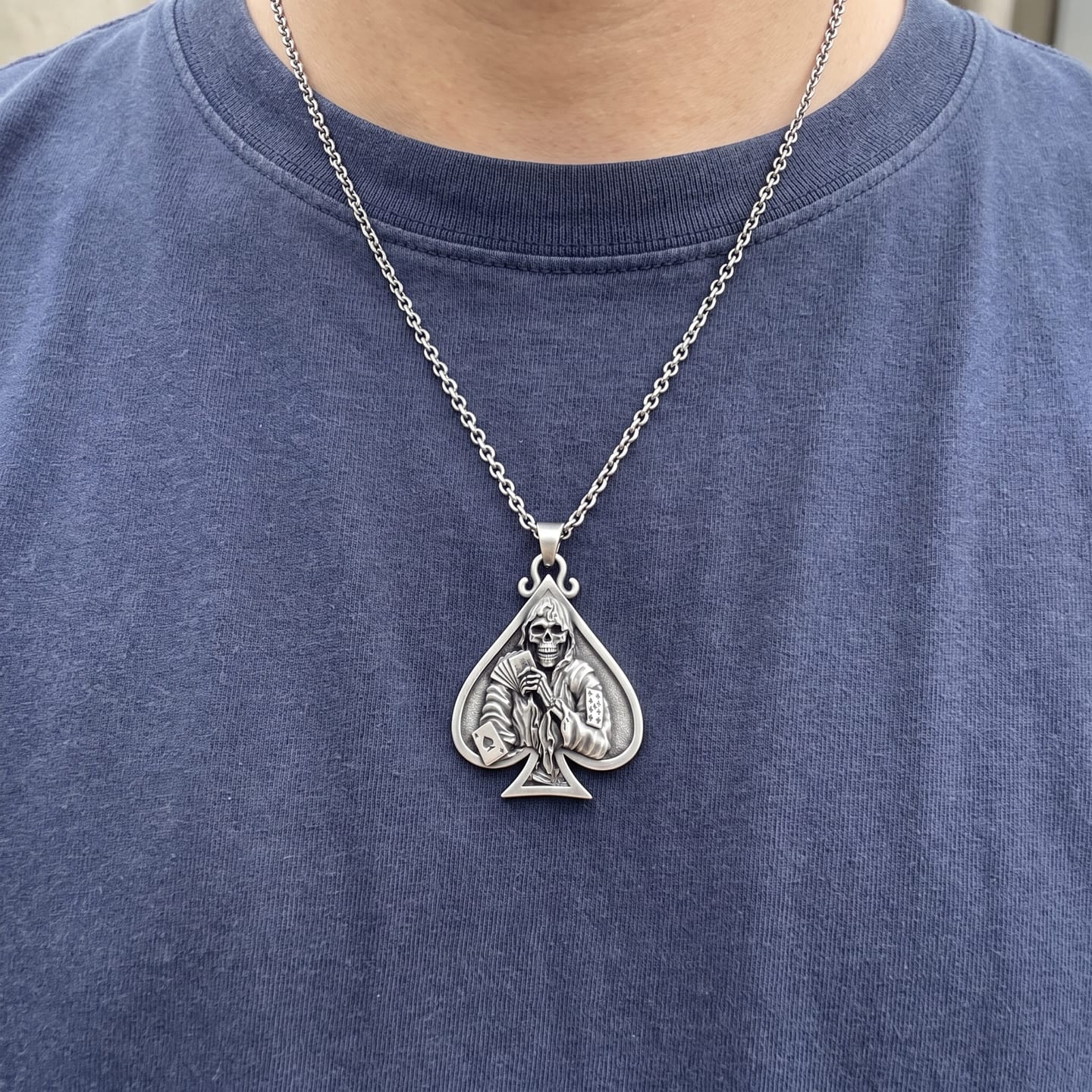Customer photo review of Death Gambler Pendant