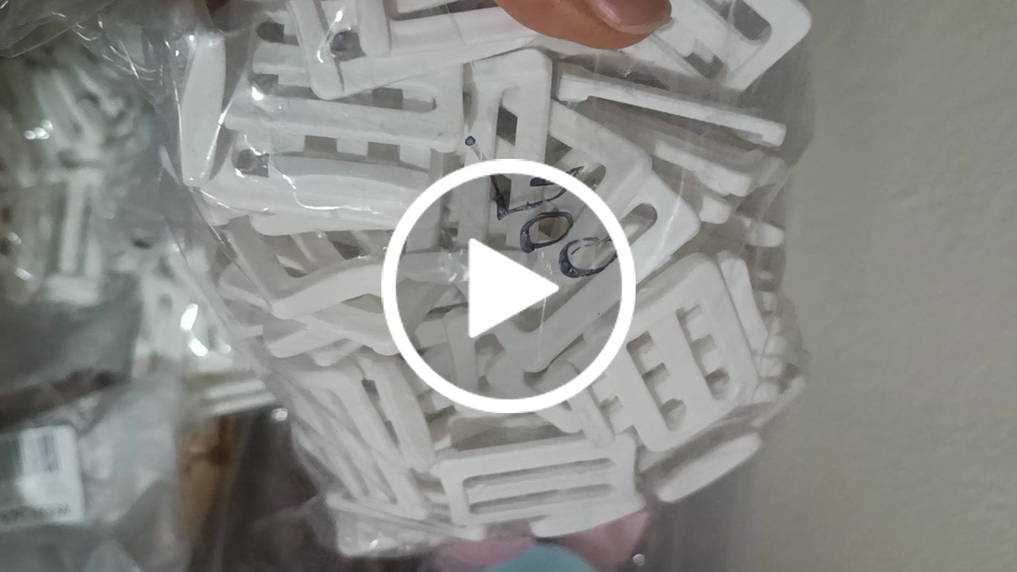 Customer video review of REGULADOR 30MM BRANCO PACOTE COM 10 UNIDADES