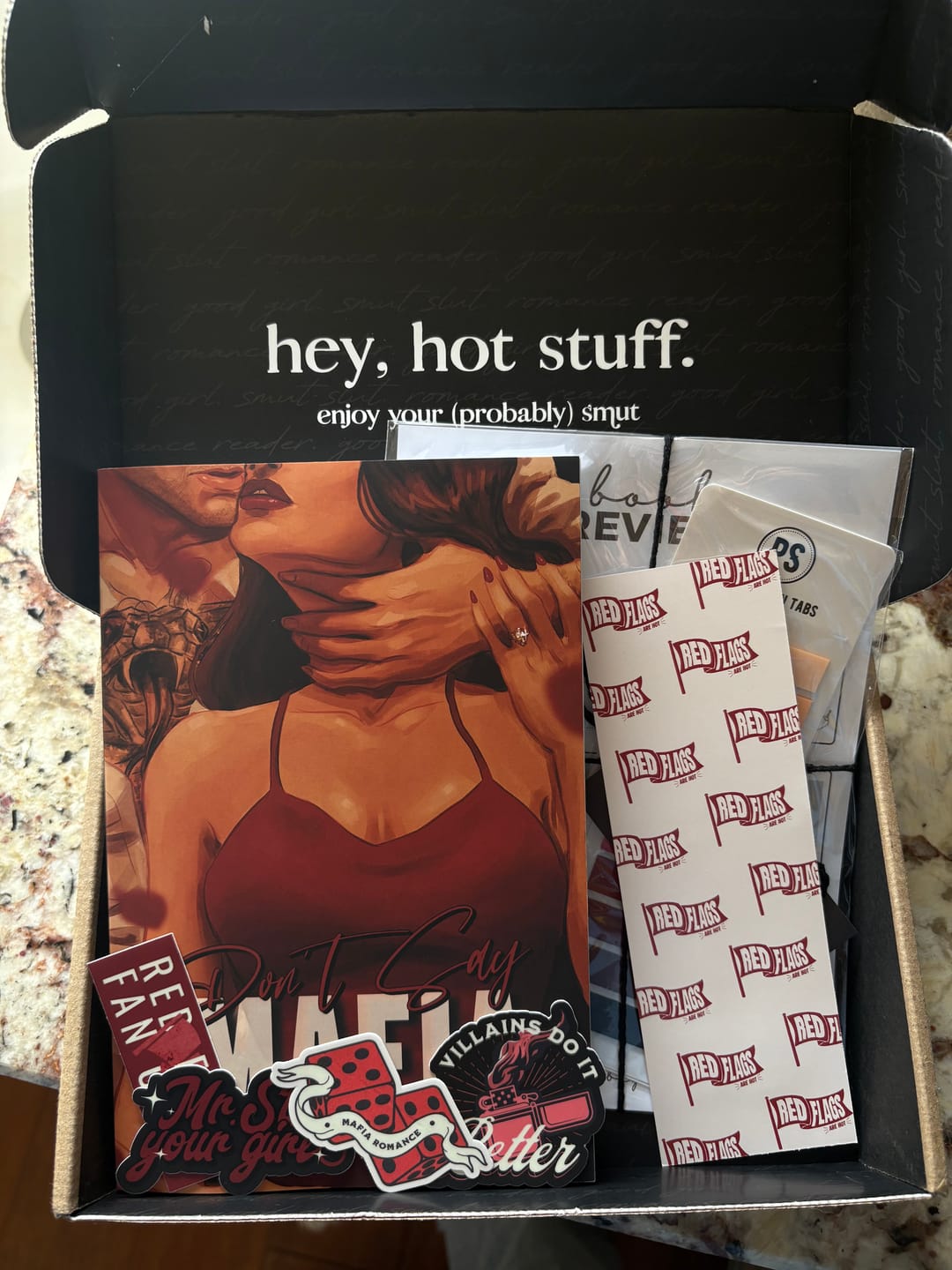 Customer photo review of good girl book club subscription