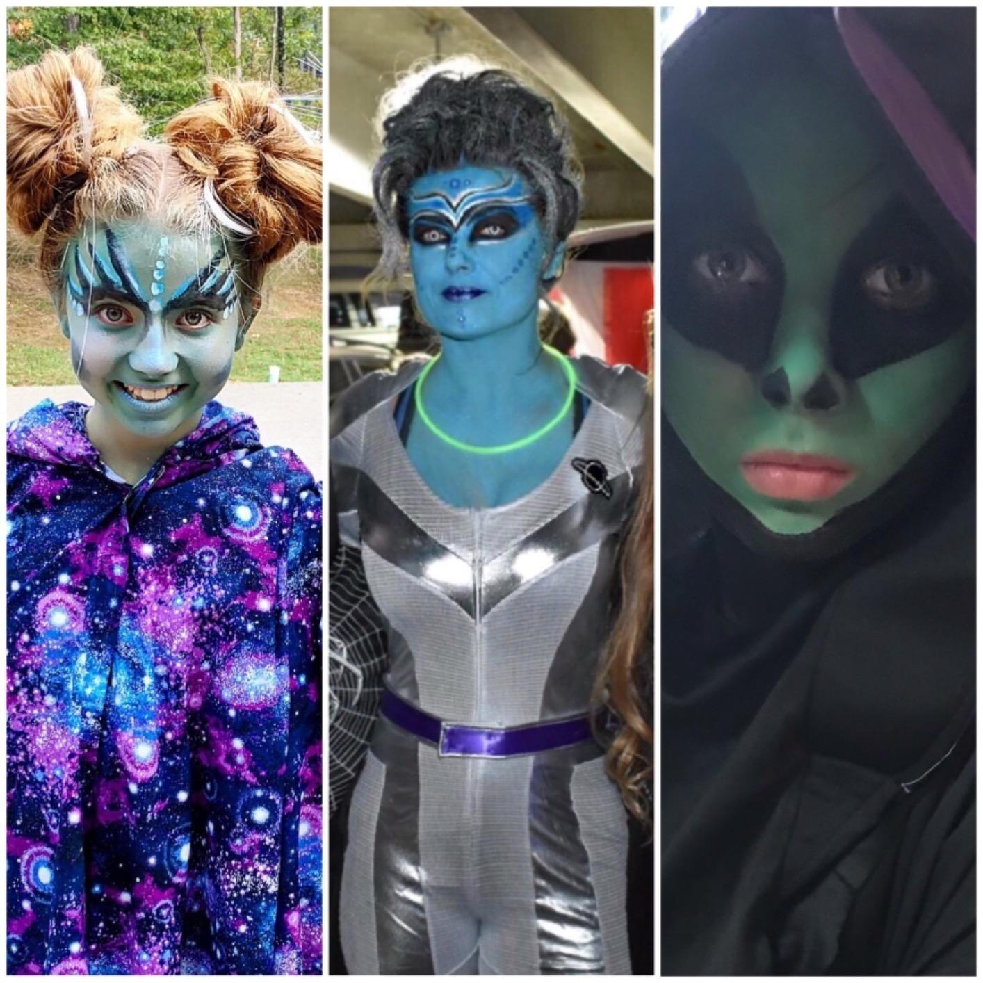Customer photo review of Blue Squid Twist-Up Face & Body Paint Crayons