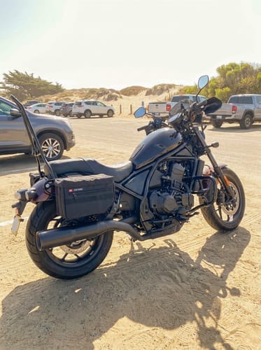 Customer photo review of 18L - Patriot Medium Honda Rebel 1100 Motorcycle Throw Over Saddlebags