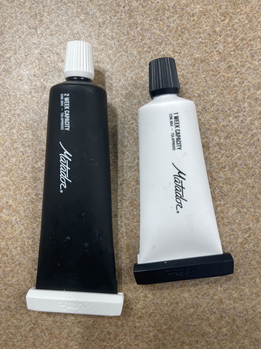Customer photo review of Refillable Toothpaste Tubes - 2 Pack