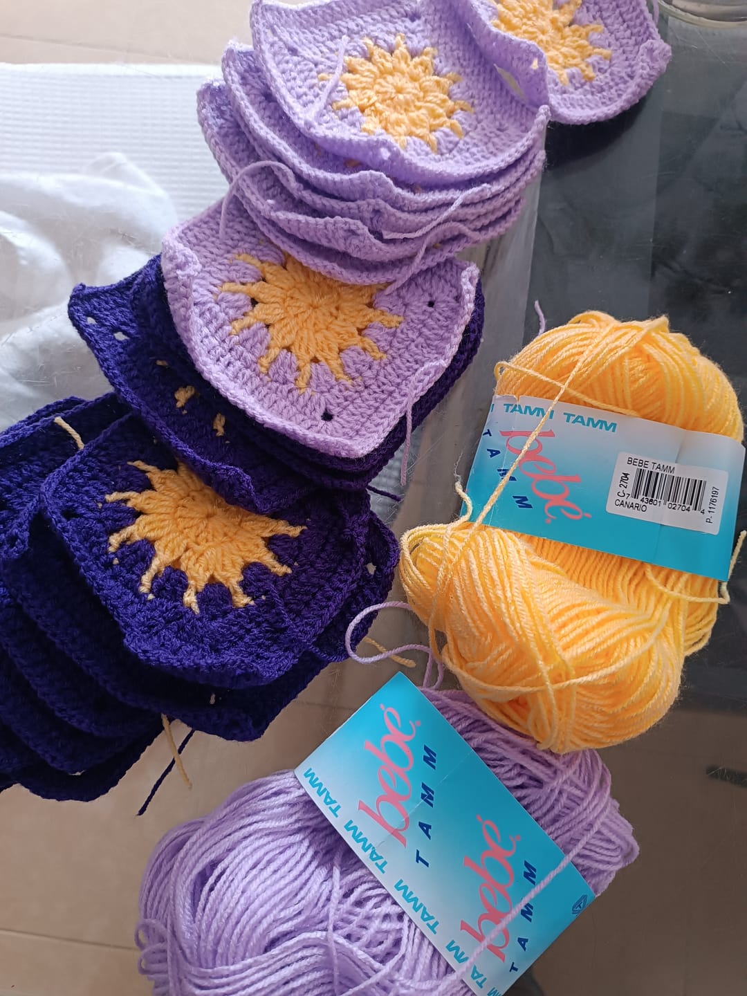 Customer photo review of Estambre Bebé Tamm, marca Tamm, MADEJA de 50g con 225m  ⭐