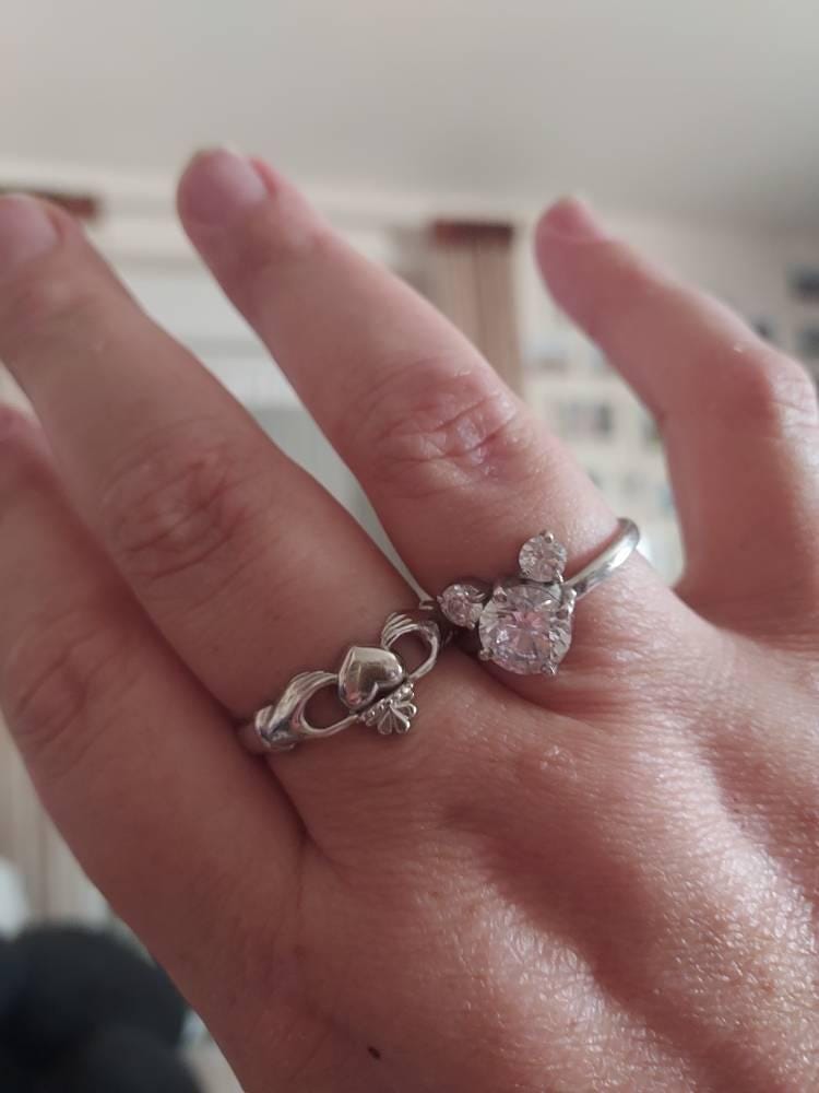 Customer photo review of Celtic Claddagh Ring