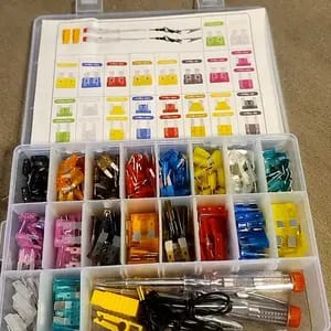 Customer photo review of Protezione Sovraccarico Fusibili Auto Zincati Set Colorato 306PCS