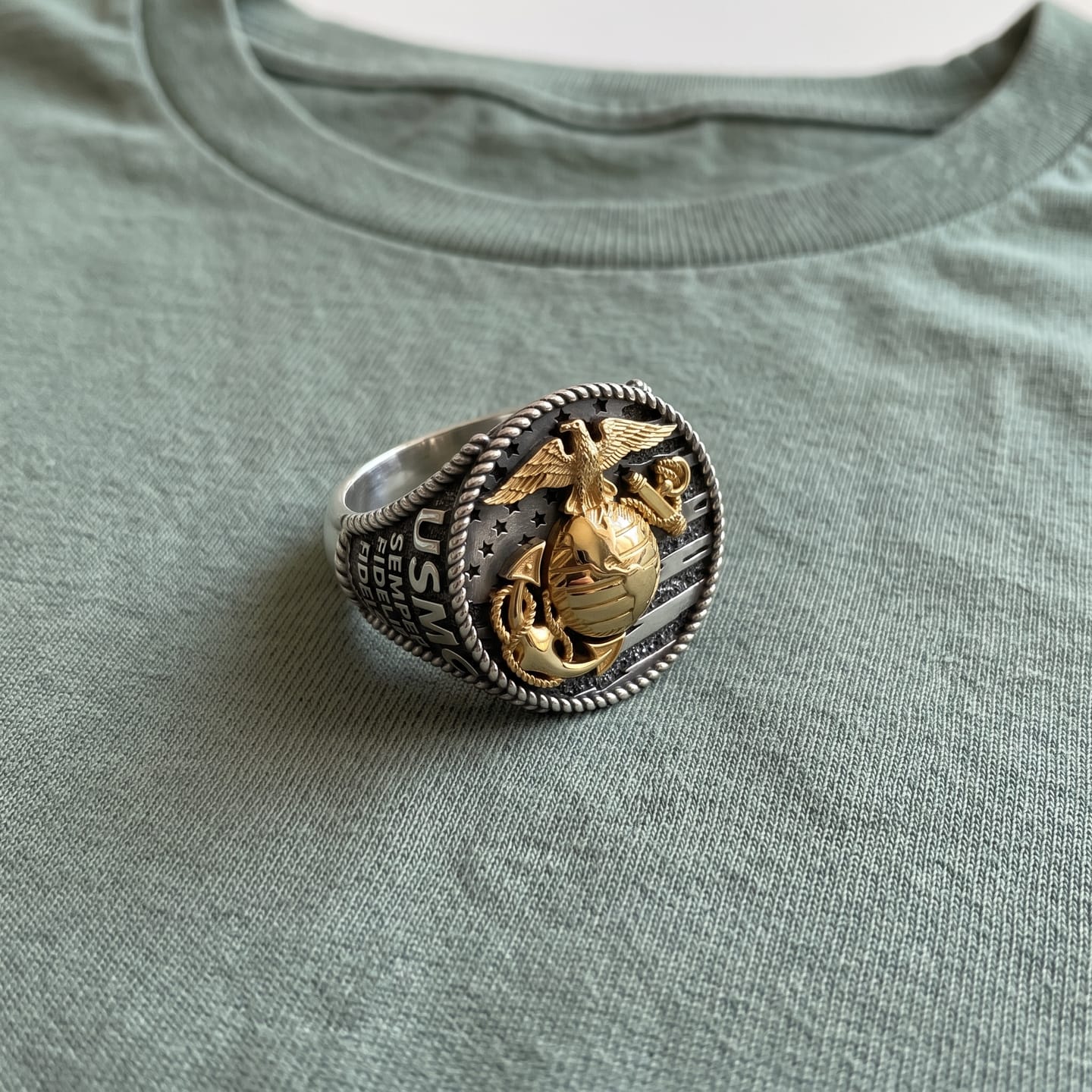 Customer photo review of USMC Signet Ring