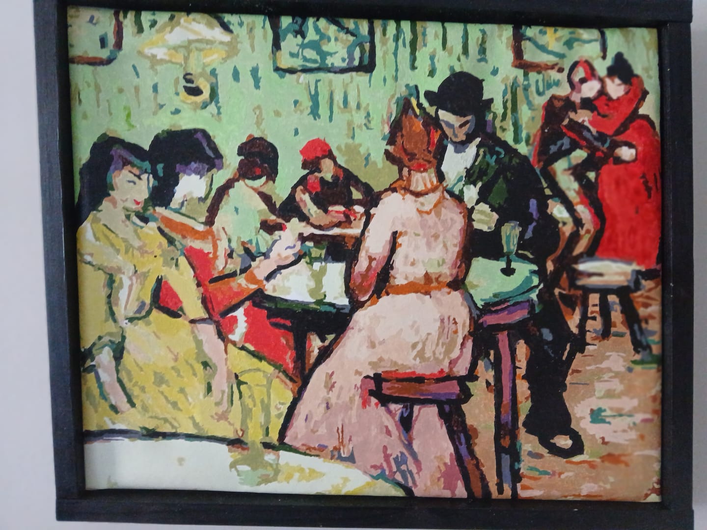 Customer photo review of Paint by Numbers - The Brothel (Le Lupanar) | Vincent van Gogh