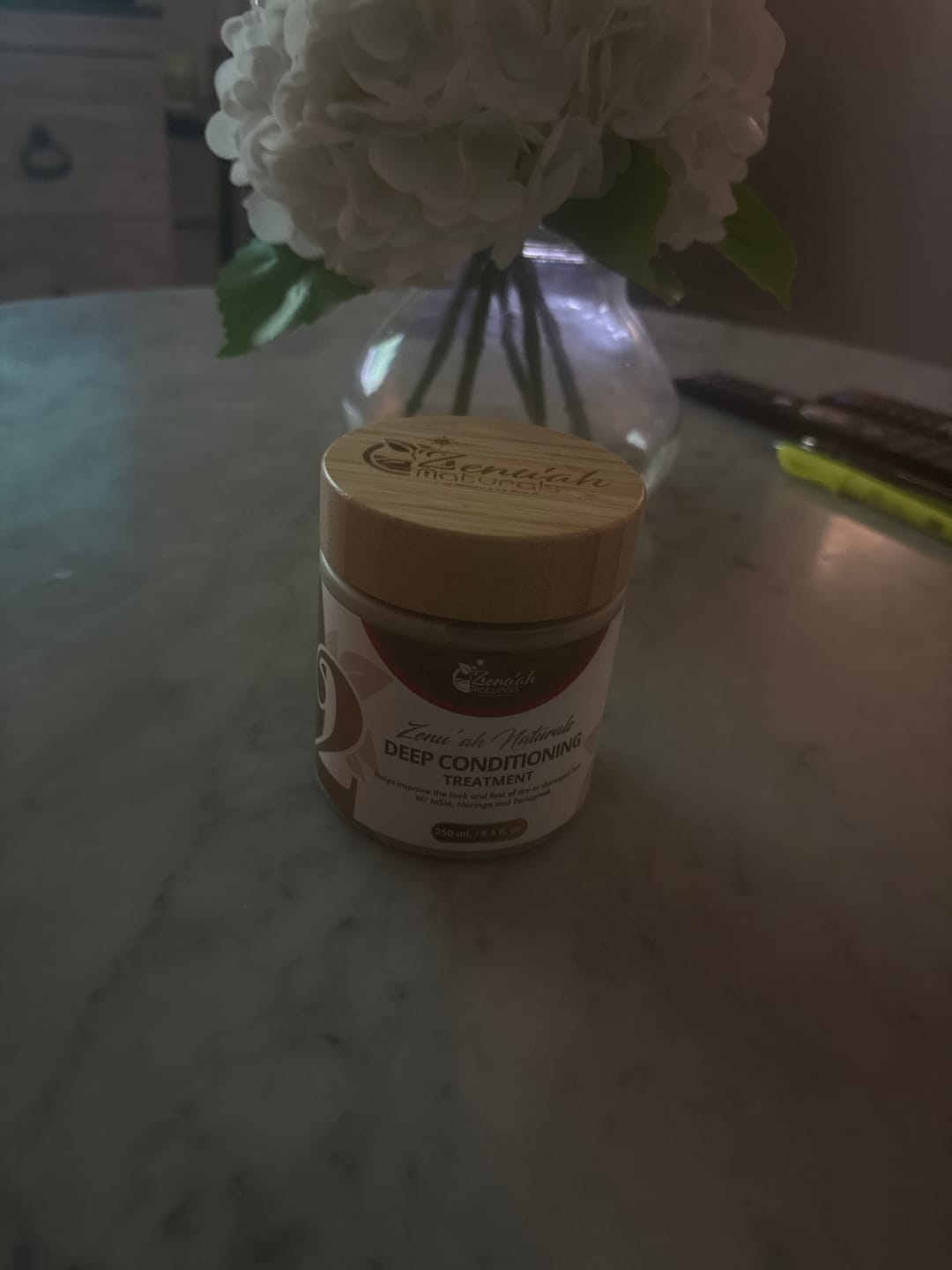 Customer photo review of Fenugreek Hair Tea