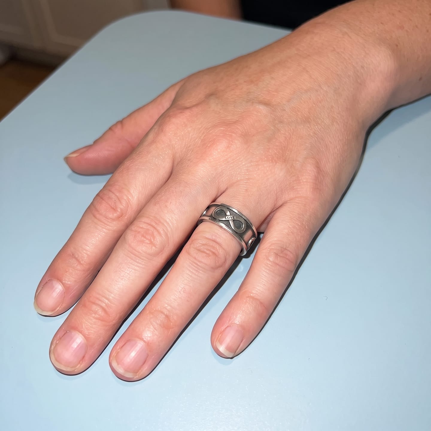 Customer photo review of Infinity Love Ring
