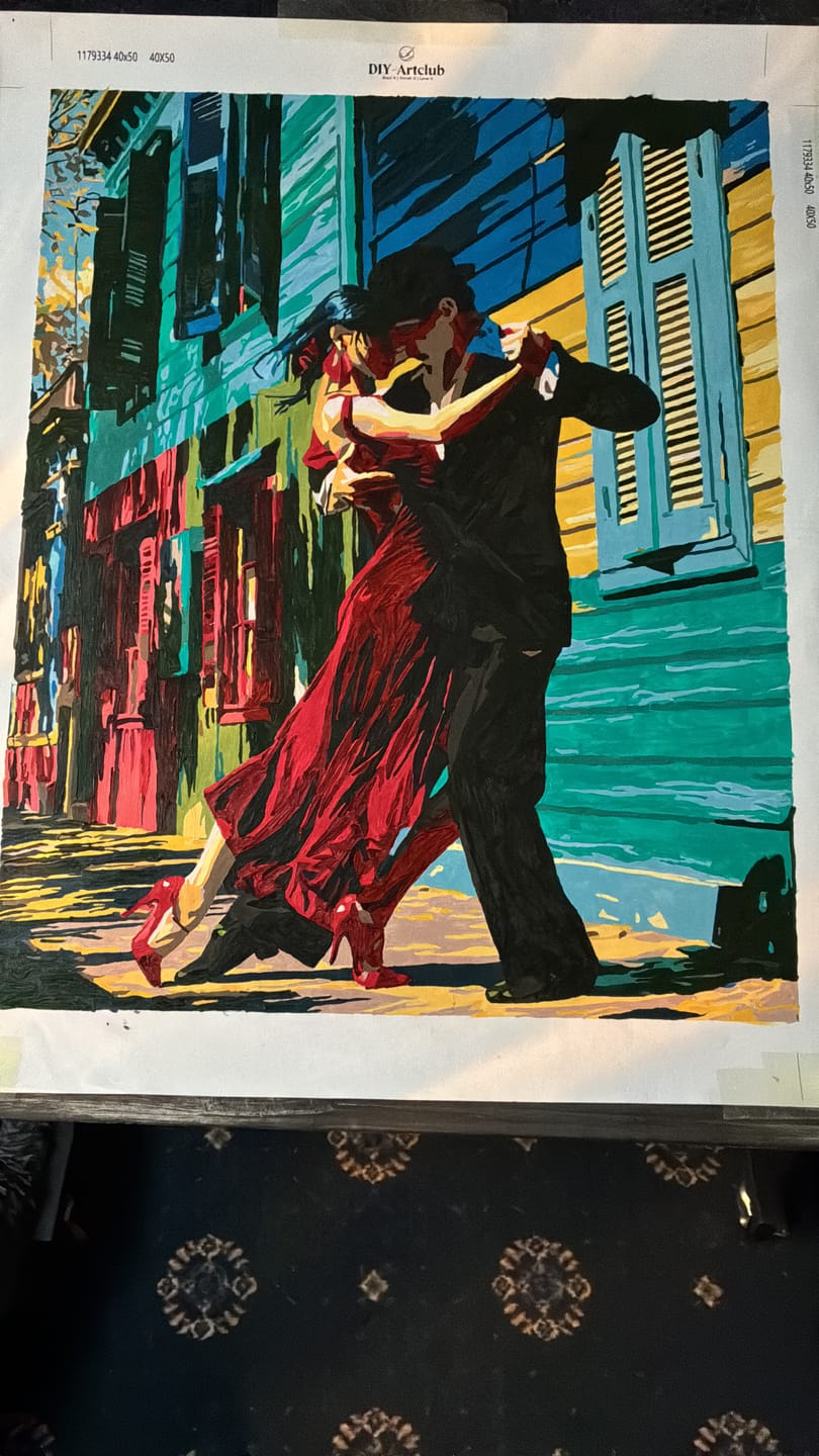 Customer photo review of Tango in Buenos Aires | Paint by Number