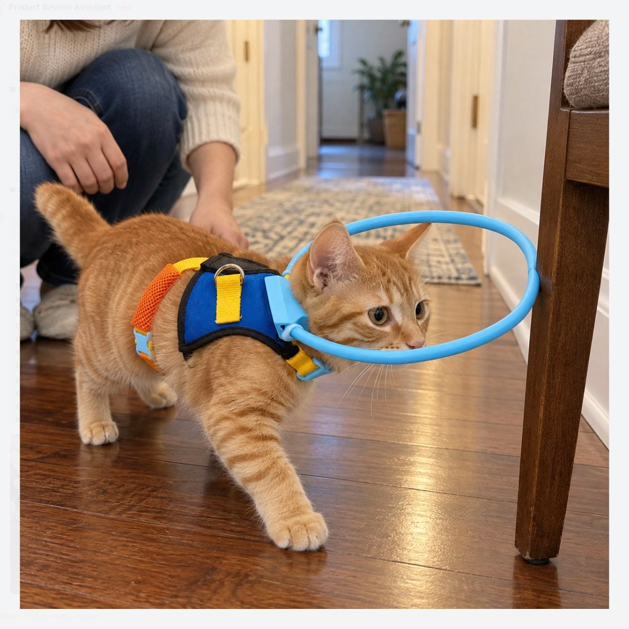 Customer photo review of Halo Safety Ring for Blind Pets