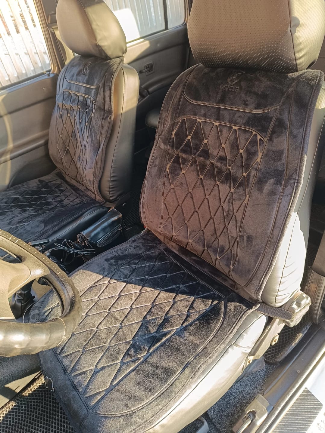 Customer photo review of Beheizte Autositzauflage, 12 V