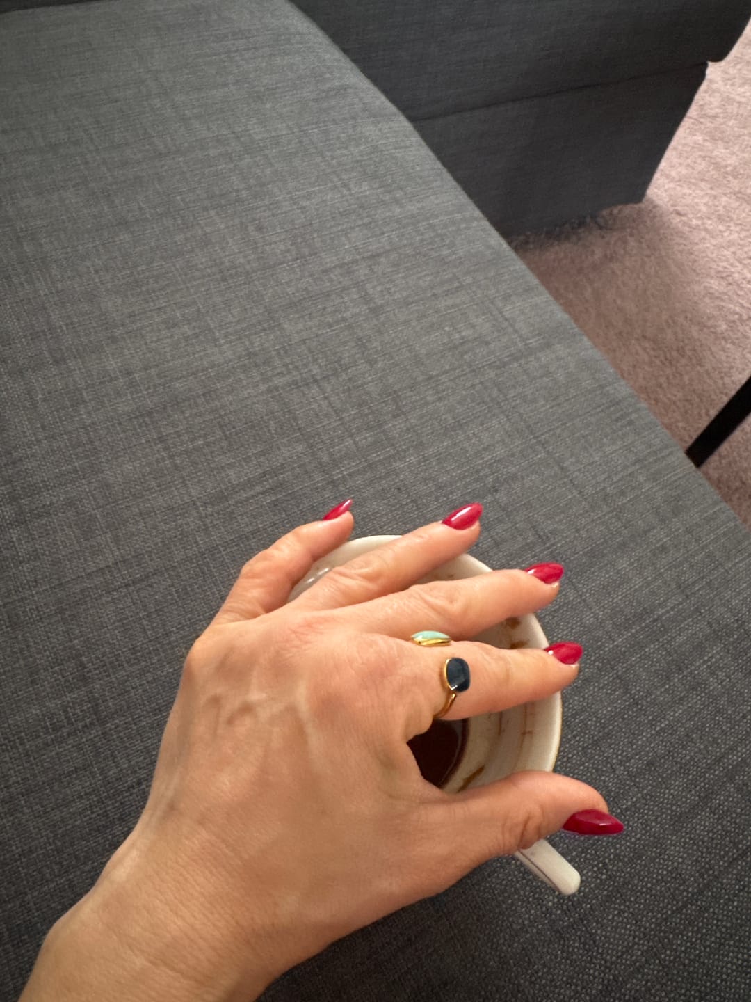 Customer photo review of Aquamarine Wrap Ring