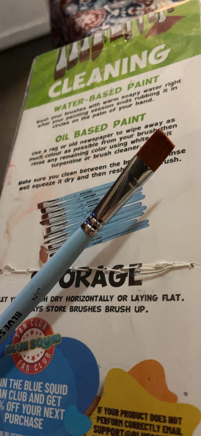 Customer photo review of Blue Squid PRO Face Paint Stick - XL (21g/0.75oz) Waterproof Body Paint for Adults & Kids Eye Black Baseball - Vegan Hypoallergenic Twist-Up Non-Toxic Makeup Stick for Cosplay, Sports
