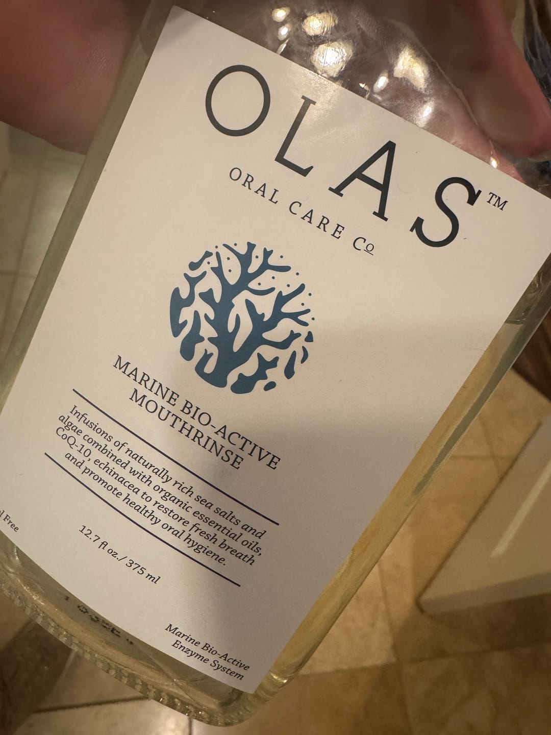 Customer photo review of OLAS Marine Bio-Active Whitening Toothpaste