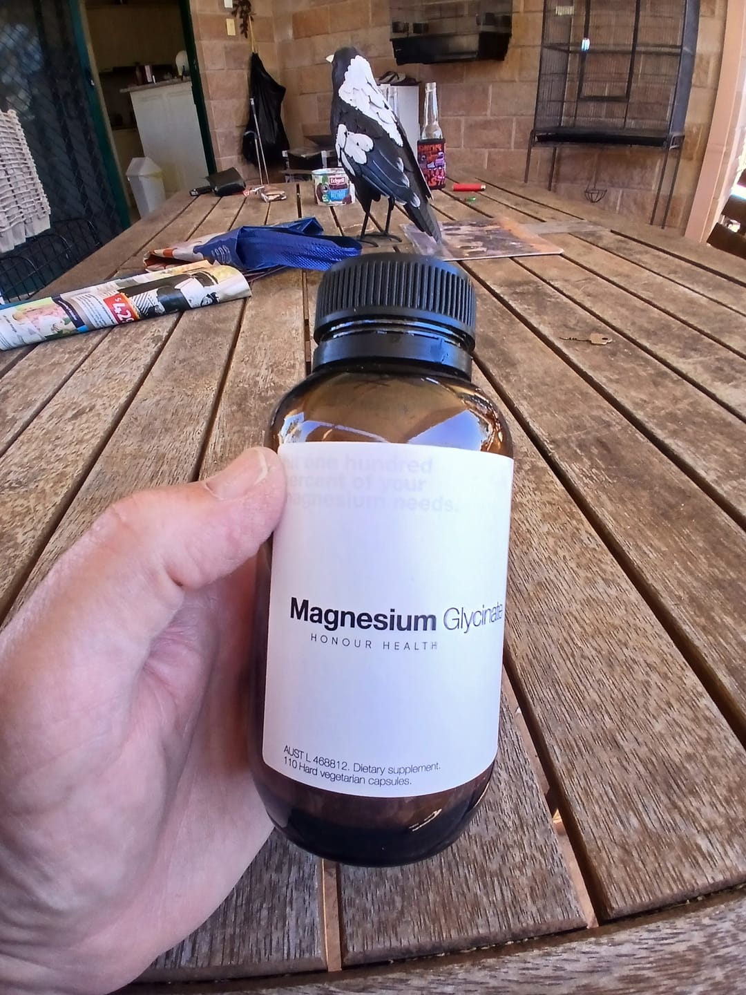 Customer photo review of Magnesium Glycinate (Pure & Unbuffered) - 110 Capsules