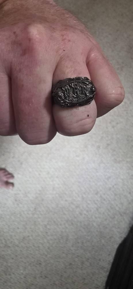 Customer photo review of War Signet Ring