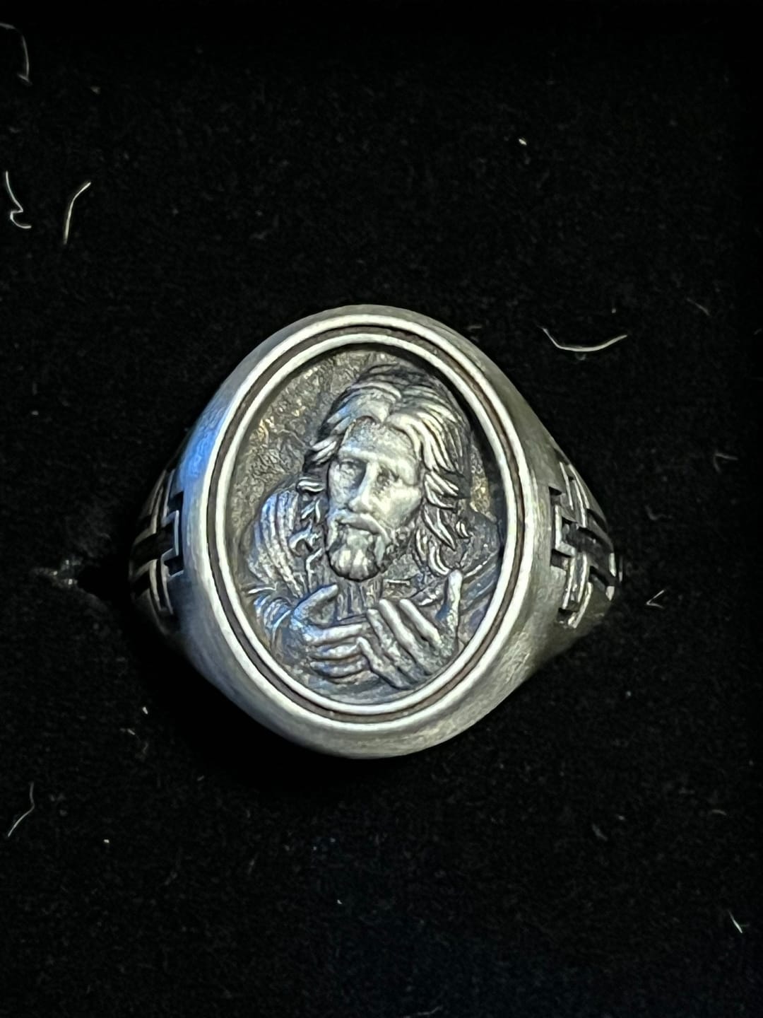 Customer photo review of Jesus Christ Cross Ring