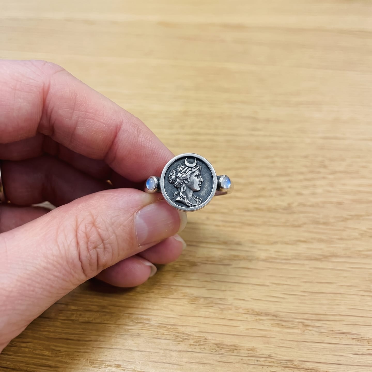 Customer photo review of Hecate Goddess Ring