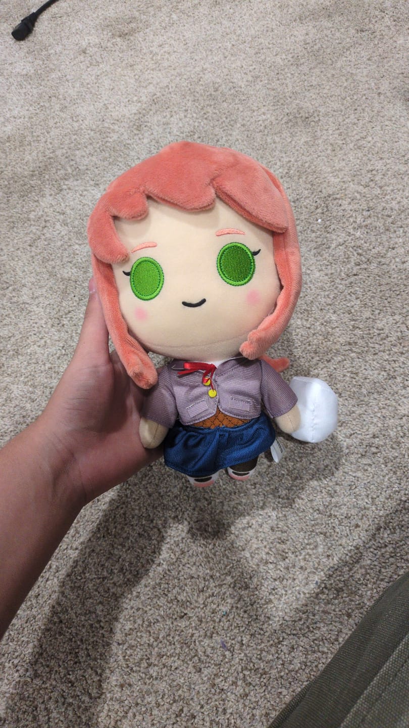 Customer photo review of Doki Doki Literature Club - Monika Collector's Plush