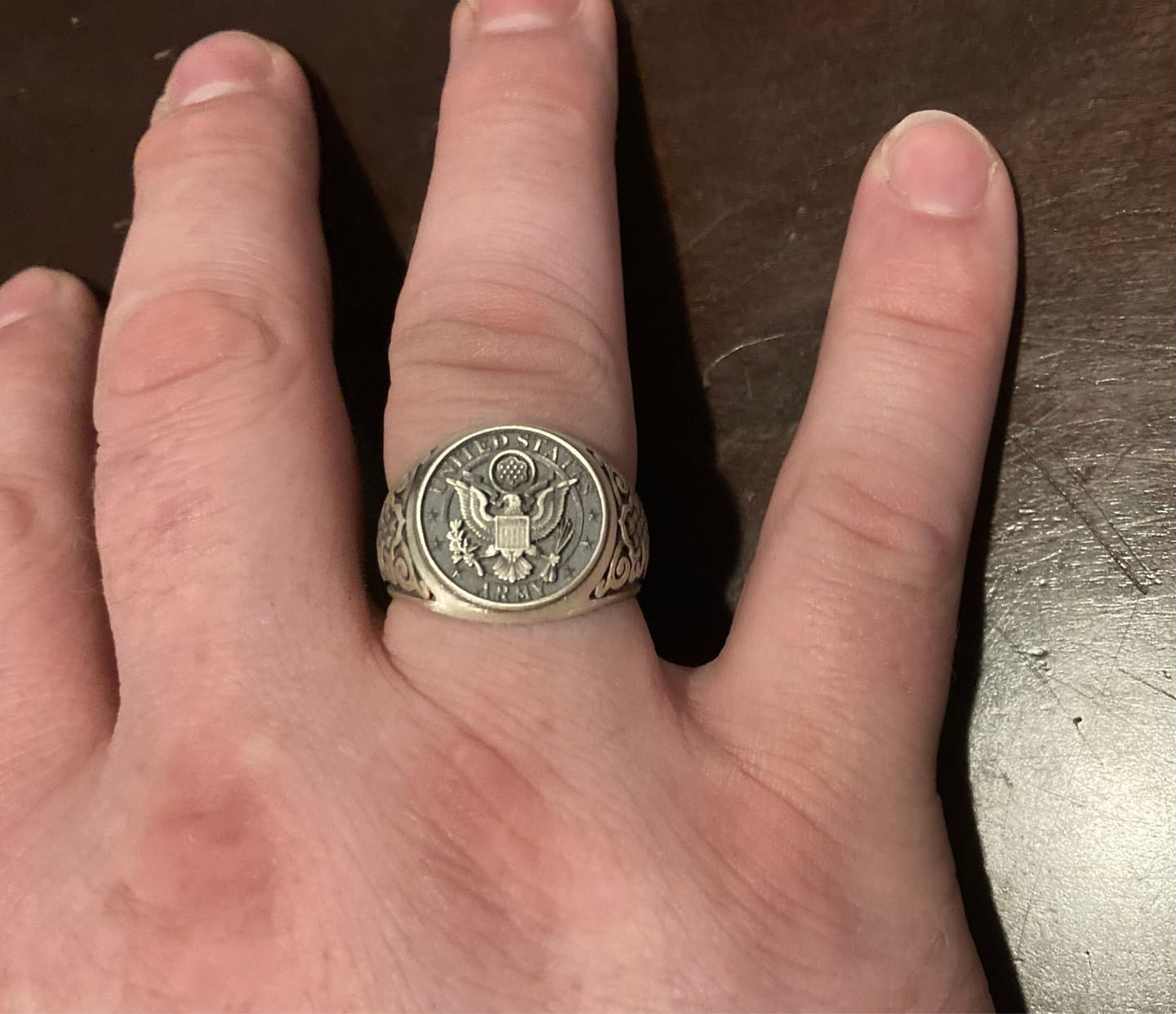 Customer photo review of United States Army Ring