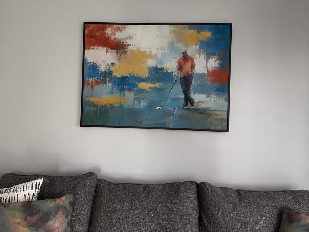 Recensione fotografica del cliente di Espressionismo astratto Art Y25S