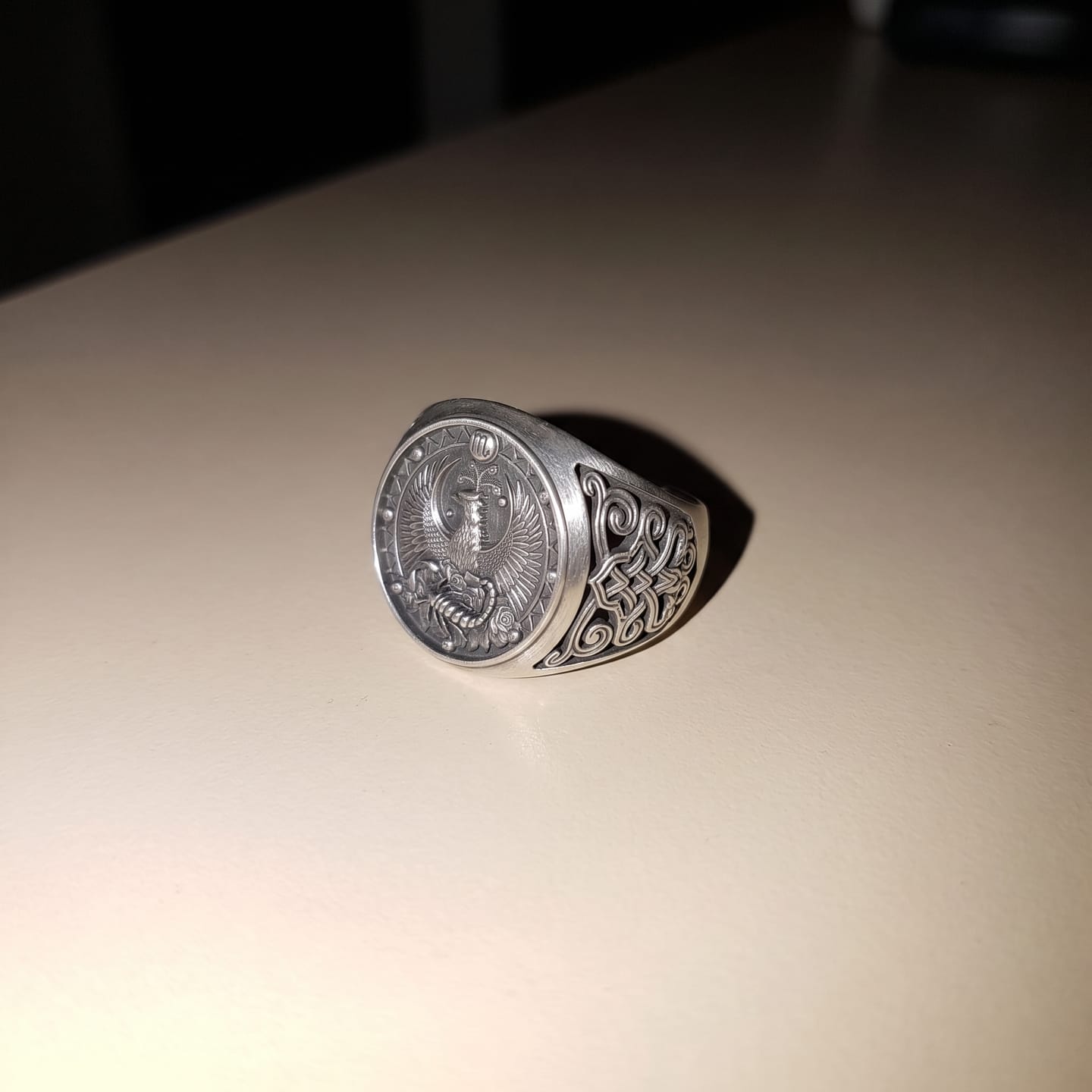 Customer photo review of Scorpio Phoenix Ring