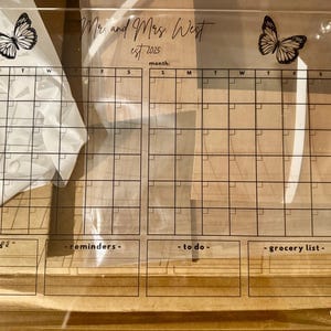 Customer photo review of Custom Two-Month Calendar