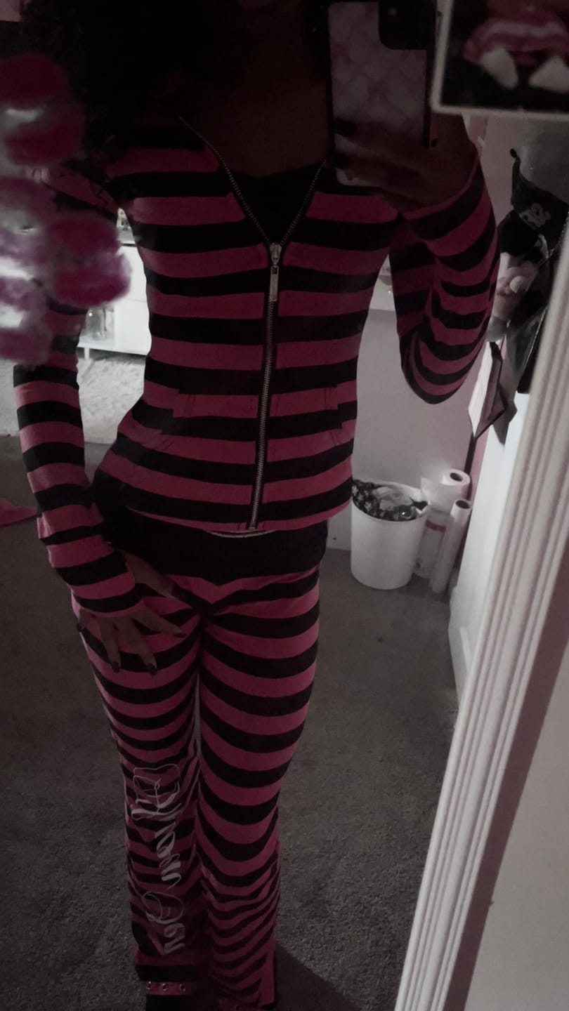 Customer photo review of Eclipse Foldover Pants - Pink