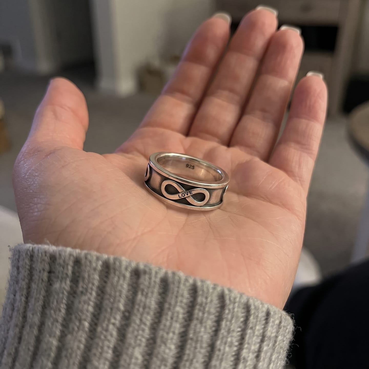 Customer photo review of Infinity Love Ring
